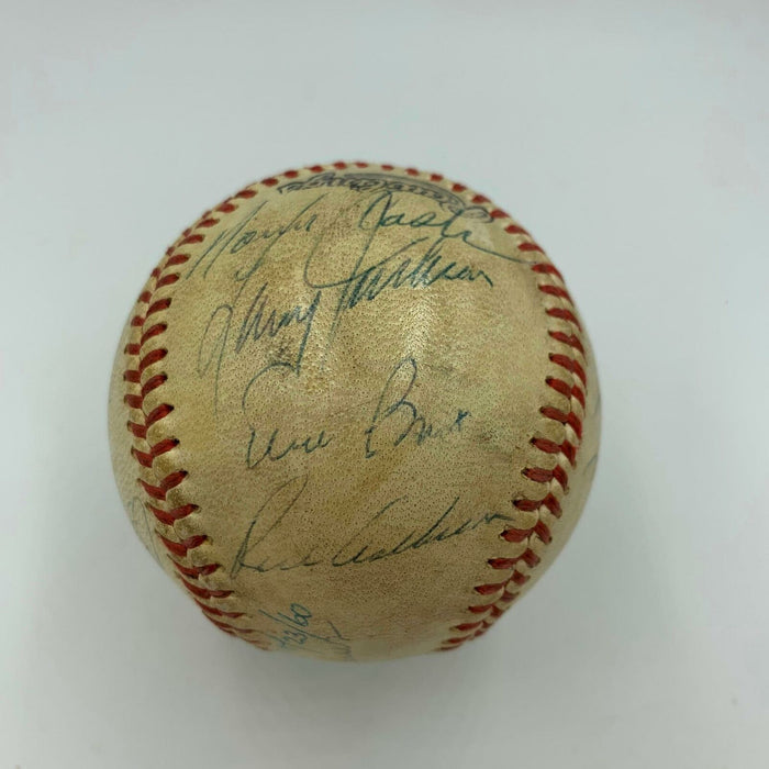 Ernie Banks Norm Cash October 23, 1960 Benefit Game Multi Signed Baseball