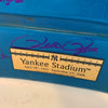 Derek Jeter Mariano Rivera Willie Mays Hank Aaron Signed Yankees Seatback W/ COA