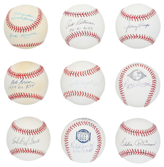 1958 New York Yankees WS Champs Team Signed Baseball Collection 33 Balls PSA JSA