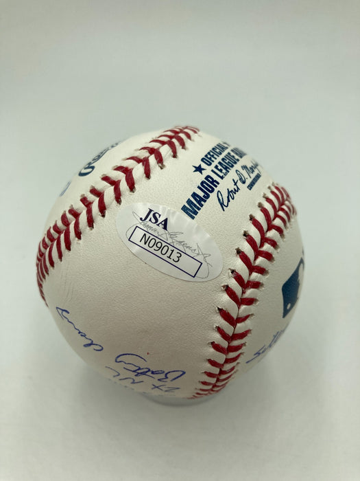 Willie McGee Signed Heavily Inscribed STAT Baseball JSA Certified
