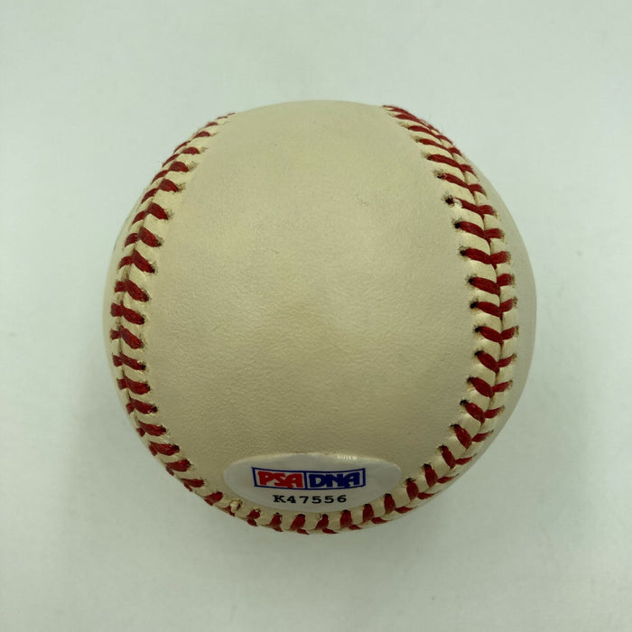 Beautiful Cal Hubbard Single Signed American League Baseball PSA DNA COA HOF