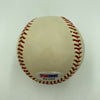 Beautiful Cal Hubbard Single Signed American League Baseball PSA DNA COA HOF