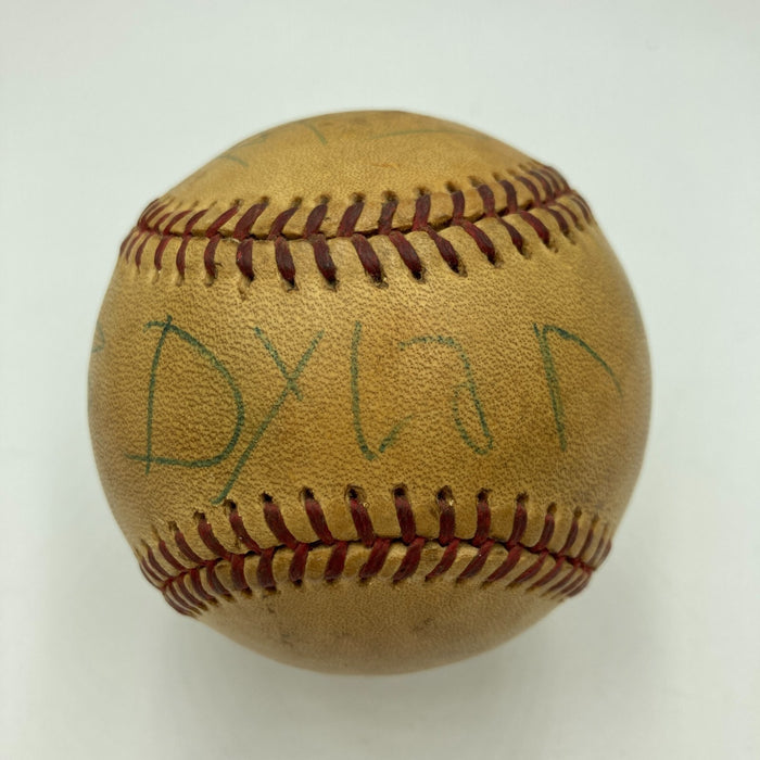 Bob Dylan Single Signed American League Baseball JSA COA RARE