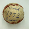 Pete Rose Signed 1972 World Series Game Used National League Baseball JSA COA
