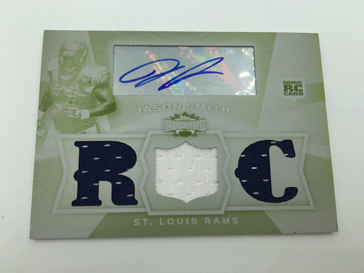 2009 Topps Triple Threads Football Jason Smith White Whale Patch Auto 1/1