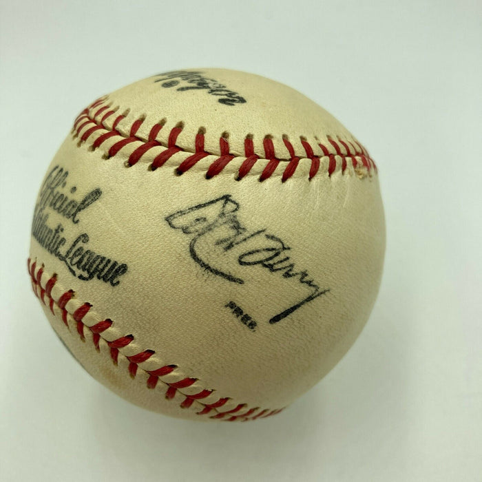 Stunning Joe Dimaggio Signed 1955 Official Minor League Baseball JSA COA