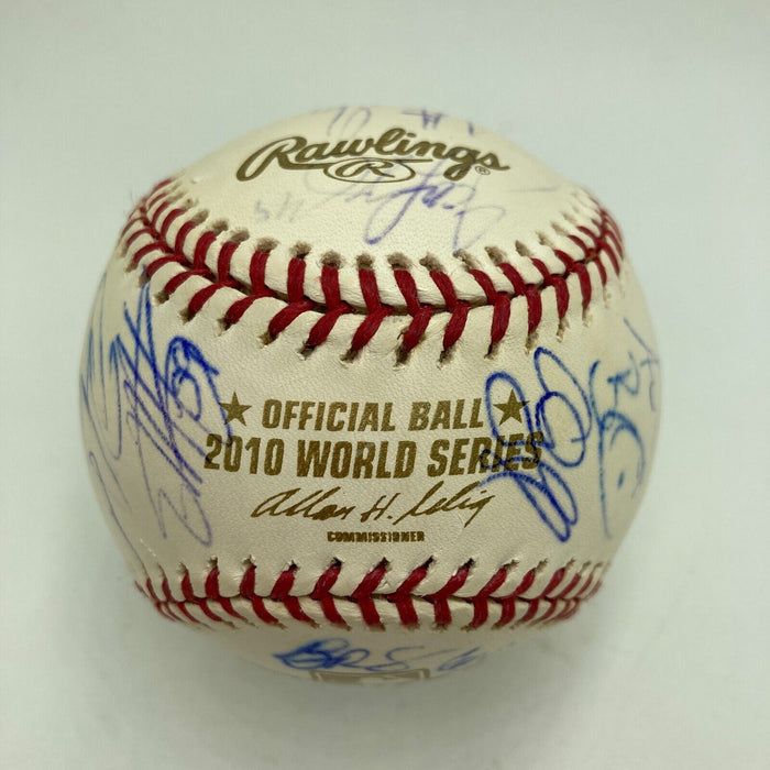 2010 San Francisco Giants World Series Champs Team Signed Baseball JSA COA