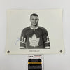 Brit Selby Signed 1960's Toronto Maple Leafs Team Issued Photo JSA COA
