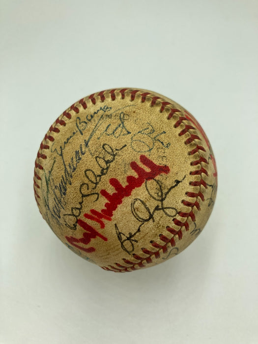 Willie Mays Hank Aaron Sandy Koufax Hall Of Fame Multi Signed Baseball 31 JSA