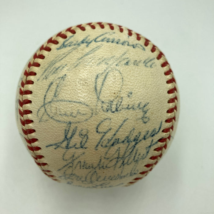1955 Brooklyn Dodgers W.S. Champs Team Signed Baseball Jackie Robinson JSA COA