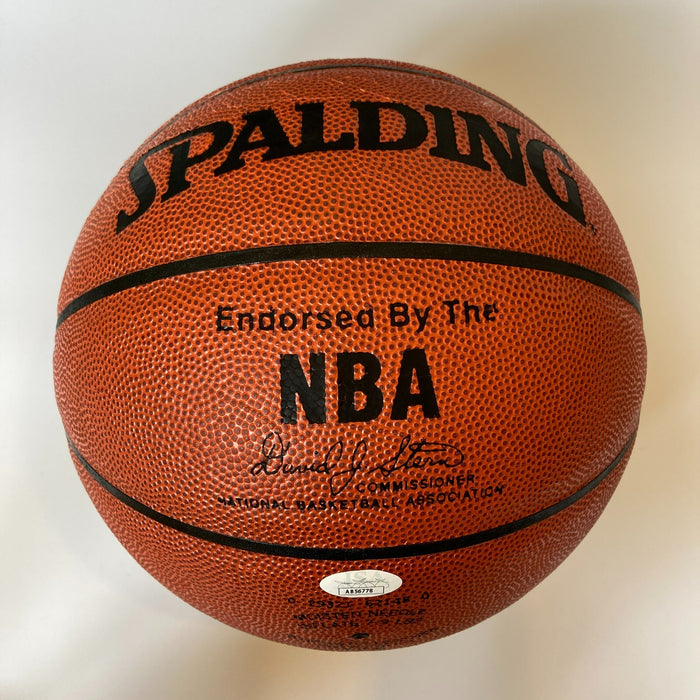 Bill Sharman Hall Of Fame 1975 Signed Spalding NBA Basketball JSA COA