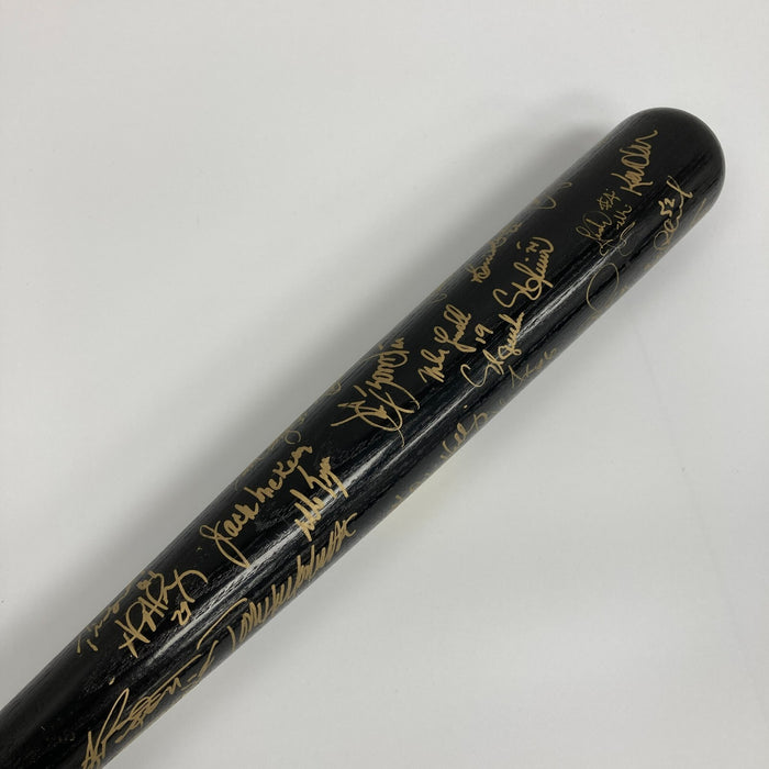 2003 Florida Marlins World Series Champs Team Signed W.S. Bat JSA & Fanatics LOA