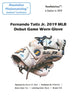 Fernando Tatis Jr. MLB Debut Game Used Photo Matched Baseball Glove With COA