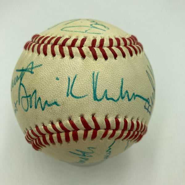 The Finest Baseball Commissioners Signed Baseball 11 Signatures JSA COA