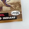 Tom Glaive "1995 W.S. MVP" Signed World Series Scorebook Program JSA COA