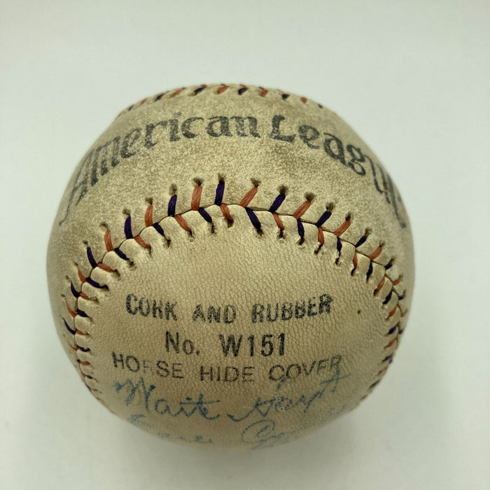 Babe Ruth Lou Gehrig Miller Huggins 1926 New York Yankees Team Signed Baseball