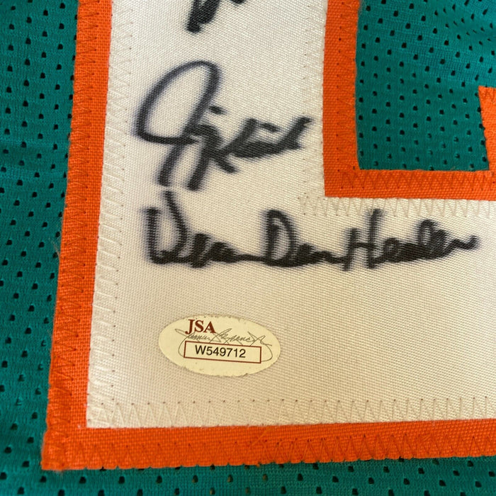 1972 Miami Dolphins Super Bowl Champs Team Signed Perfect Season Jersey JSA COA