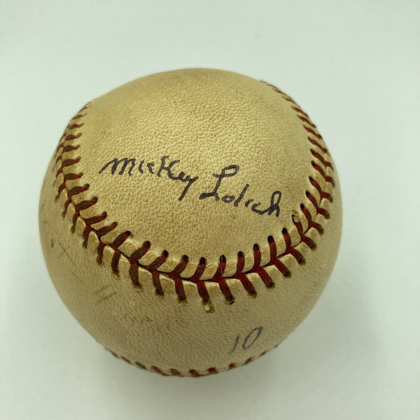 Mickey Lolich Signed Career Win No. 173 Final Out Game Used Baseball Beckett COA