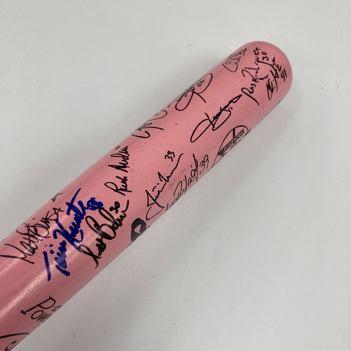 2007 Minnesota Twins Team Signed Mother's Day Baseball Bat Joe Mauer Beckett COA