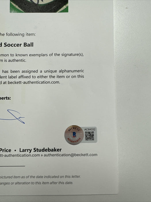 David Beckham Signed MLS Soccer Ball With Beckett COA