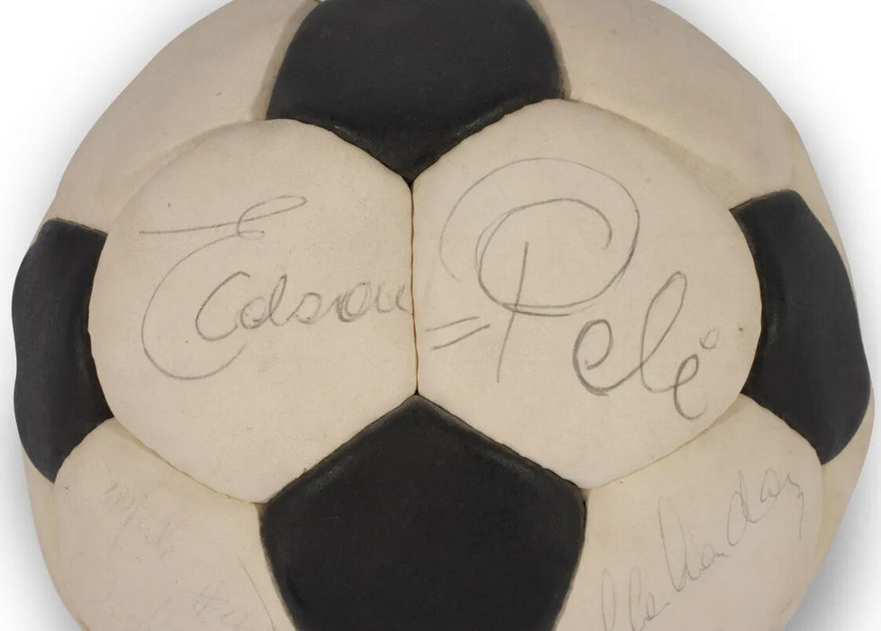 Pele 1970's New York Cosmos Team Signed Vintage Soccer Ball PSA DNA COA