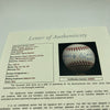 Mickey Mantle No. 7 Signed 1950's American League Joe Cronin Baseball JSA COA