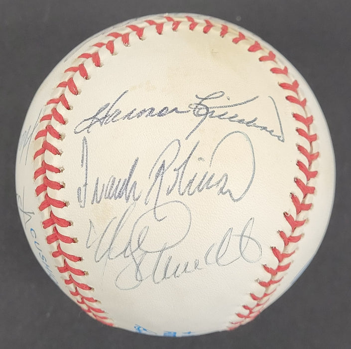 500 Home Run Signed Baseball Willie Mays Hank Aaron Ernie Banks JSA COA