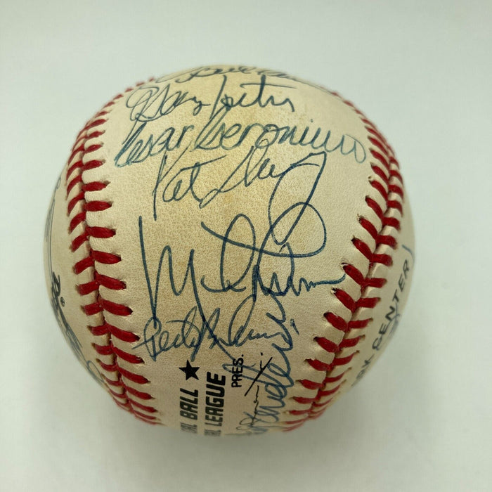 1975 Cincinnati Reds World Series Champs Team Signed Baseball PSA DNA COA