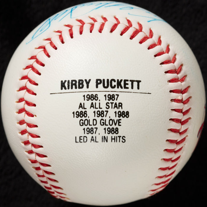 Beautiful Kirby Puckett Signed Commemorative Photo Baseball Beckett COA