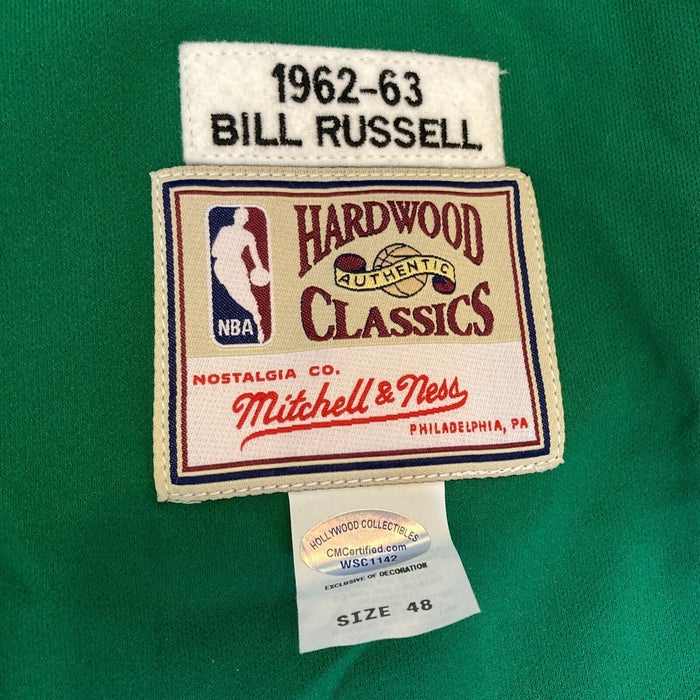 Bill Russell "HOF 1974" Signed 1962-63 Mitchell & Ness Boston Celtics Jersey JSA