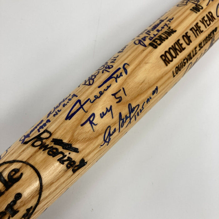 Rookie Of The Year Winners Signed Bat With Willie Mays "ROY 1951" 35+ Sigs JSA