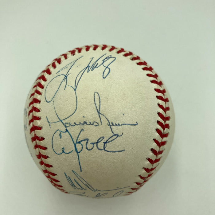 1998 New York Yankees World Series Champs Team Signed Baseball Derek Jeter JSA