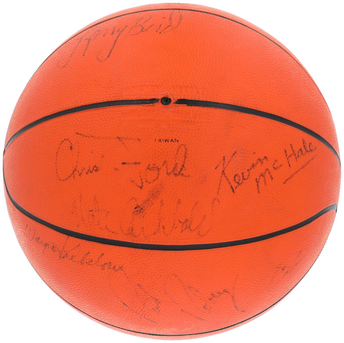 1980-81 Boston Celtics Team Signed Basketball Larry Bird PSA DNA COA