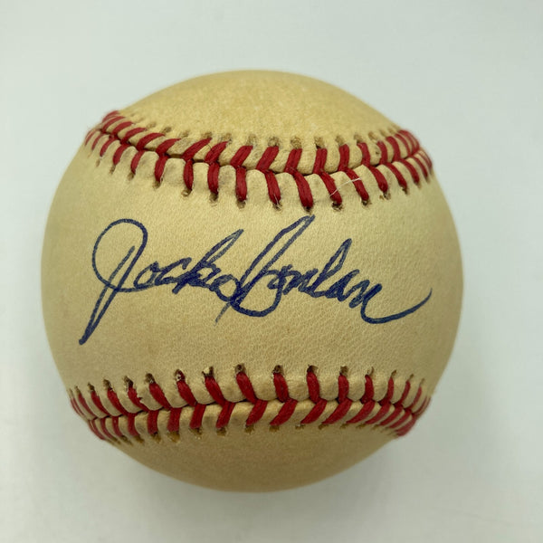 Jocko Conlan Signed National League Feeney Baseball JSA COA