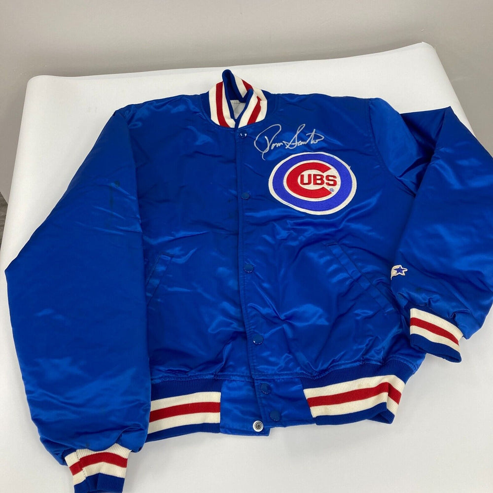 Ron Santo Signed Authentic Chicago Cubs Jacket Beckett Authenticated