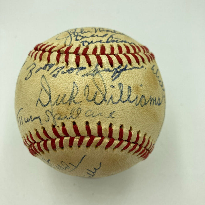 Red Auerbach John Madden MLB NBA NFL HOF Legends Multi Signed Baseball JSA COA