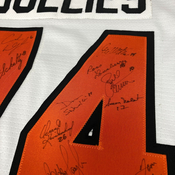 1973-74 Philadelphia Flyers Stanley Cup Champs Team Signed Jersey JSA COA