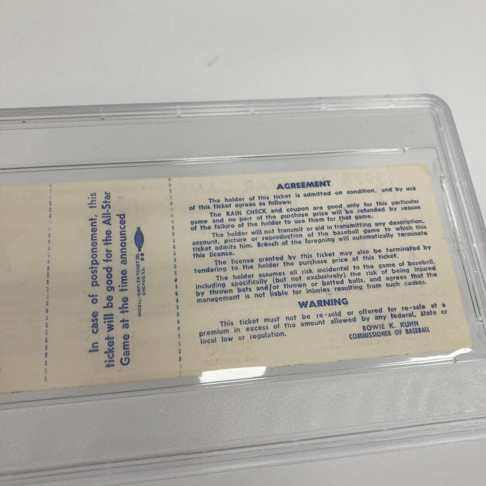 Nolan Ryan Signed 1975 All Star Game Full Ticket PSA DNA GEM MINT 10