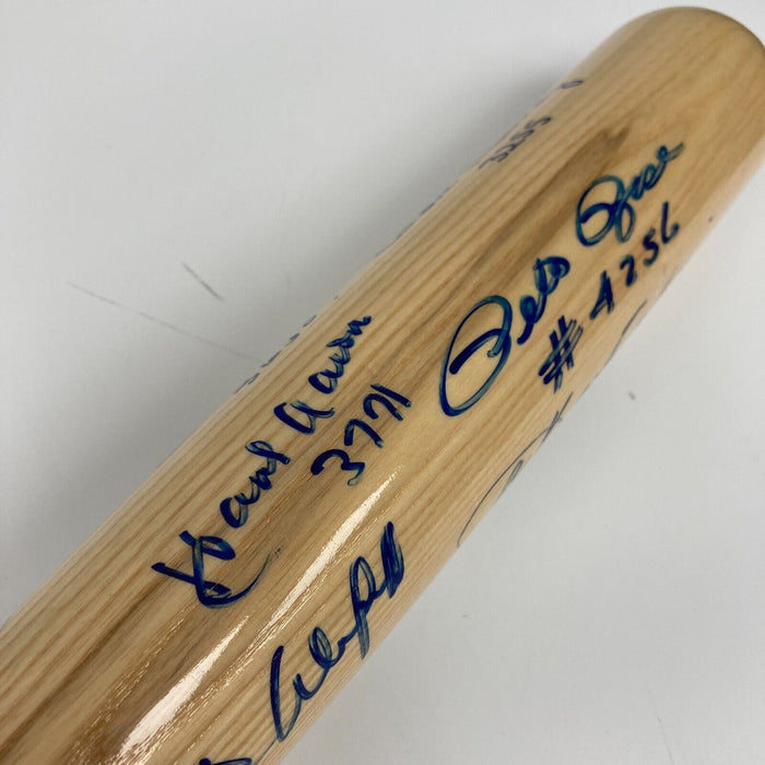 3,000 Hit Club Multi Signed Inscribed Baseball Bat Willie Mays Hank Aaron JSA