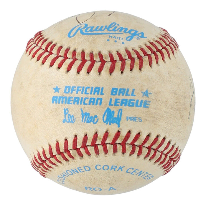 Neil Armstrong Signed 1970's Official American League Baseball PSA DNA NASA