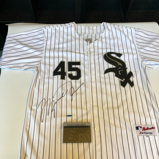 Michael Jordan Signed Chicago White Sox Jersey Upper Deck UDA COA Huge Signature