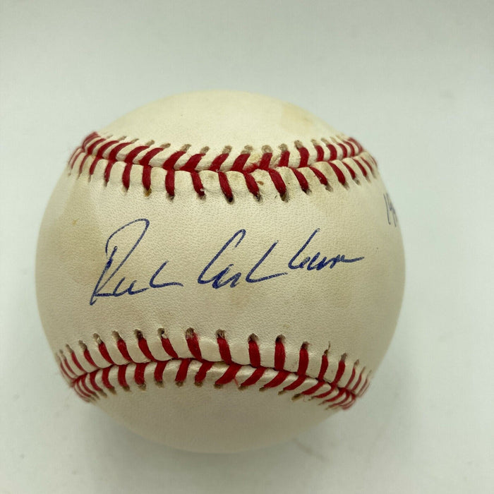 Richie Ashburn 1958 Hits Leader 215 Hits Signed Inscribed Baseball PSA DNA COA