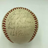 1946 Cleveland Indians Team Signed American League Baseball Bob Feller JSA COA