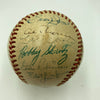 Satchel Paige Mickey Mantle 1952 All Star Game Team Signed Baseball JSA COA