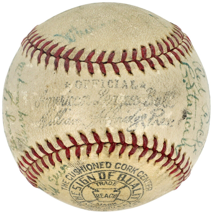1941 Yankees & Dodgers Team Signed World Series Game Used Baseball Beckett COA