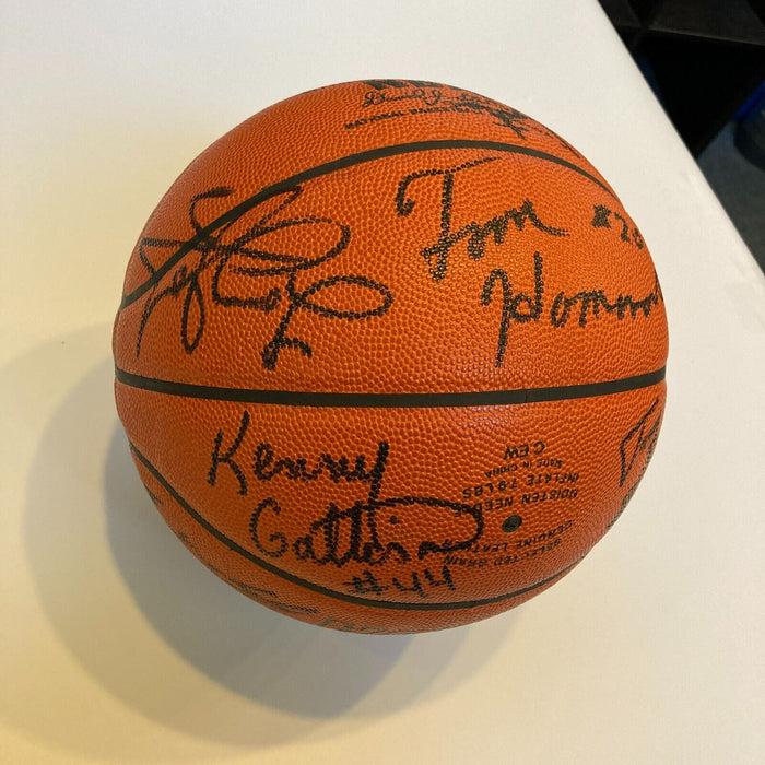 1992-93 Charlotte Hornets Team Signed Spalding Official NBA Game Basketball