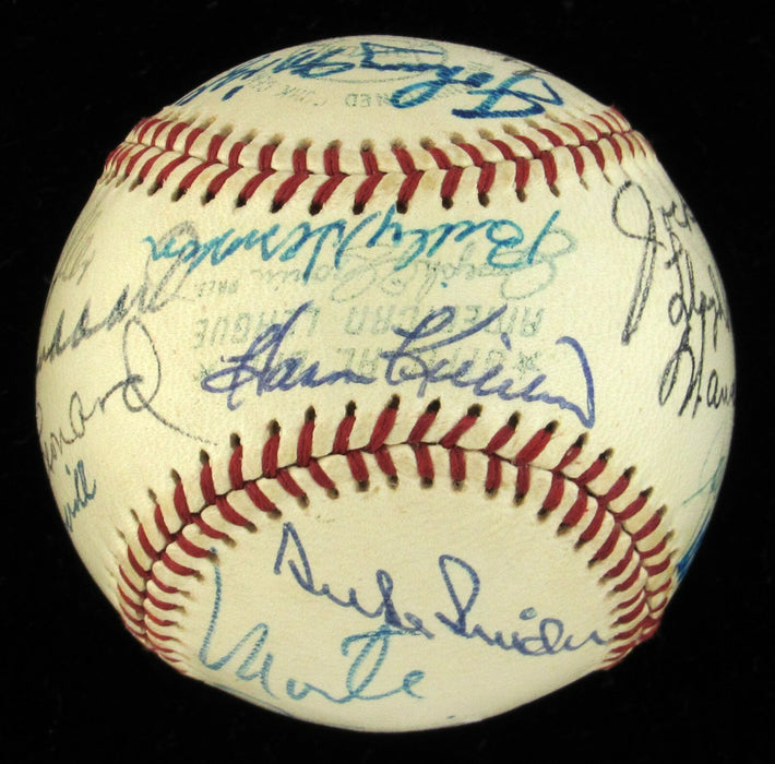 Beautiful Willie Mays 1960's Hall Of Fame Multi Signed Baseball With JSA COA