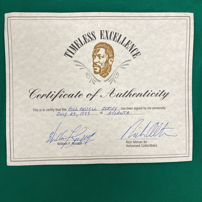 Bill Russell #6 Signed Mitchell & Ness 1962-63 Boston Celtics Jersey JSA COA