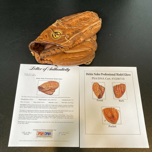 Dickie Noles Game Used 1981 Baseball Glove Philadelphia Phillies PSA DNA COA