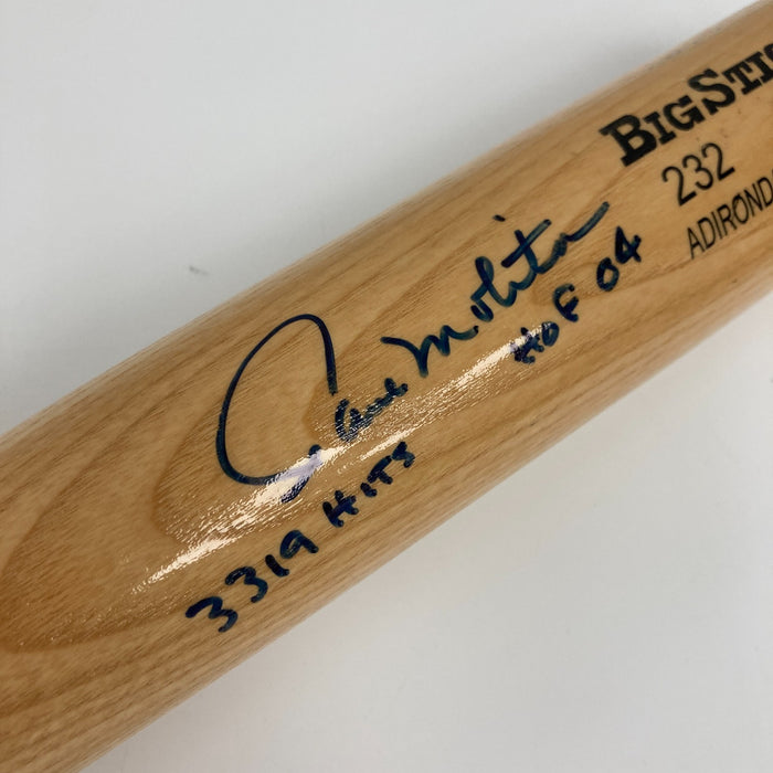 Paul Molitor 3319 Hits HOF 2004 Signed Rawlings Baseball Bat PSA DNA COA